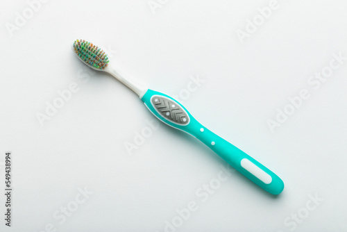 Toothbrush isolated on white background. Oral hygiene.