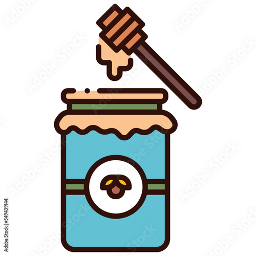 honey jar illustration