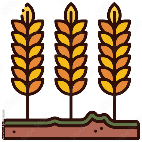 wheat crops illustration