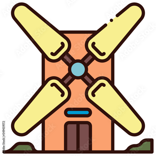 windmill illustration