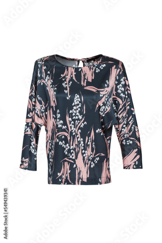 Women's blouse on an invisible mannequin