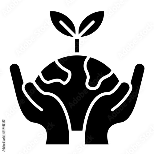 Environment Glyph Icon