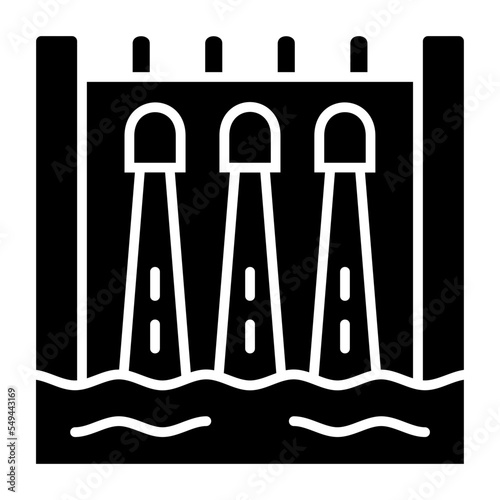 Hydroelectric Glyph Icon
