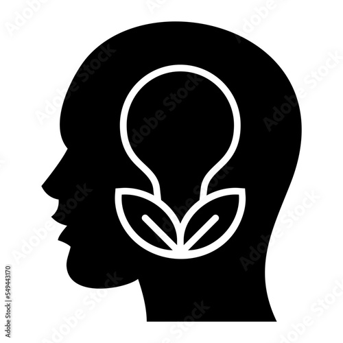 Think Green Glyph Icon