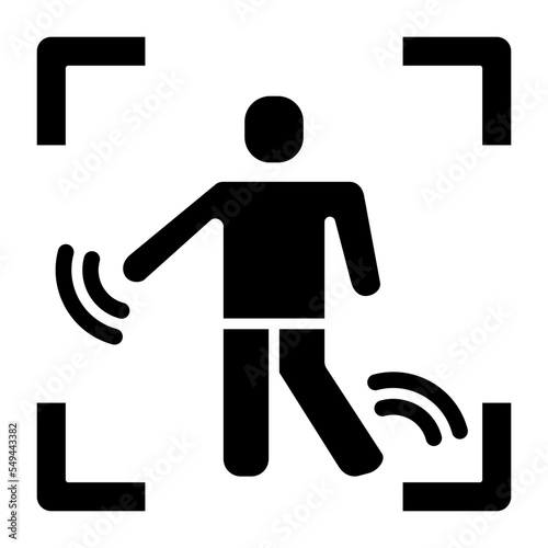 Motion Capture Glyph Icon