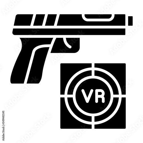 Shooting Game Glyph Icon