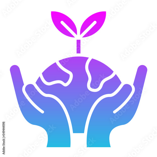 Environment Glyph Gradient Icon