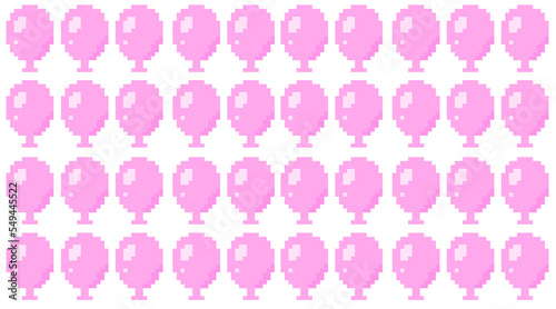 Clip art of pink balloon pattern