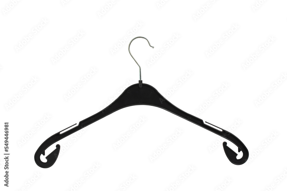 wooden and plastic hangers with a hook for clothes, isolated wooden and plastic hangers with a hook for clothes, isolated