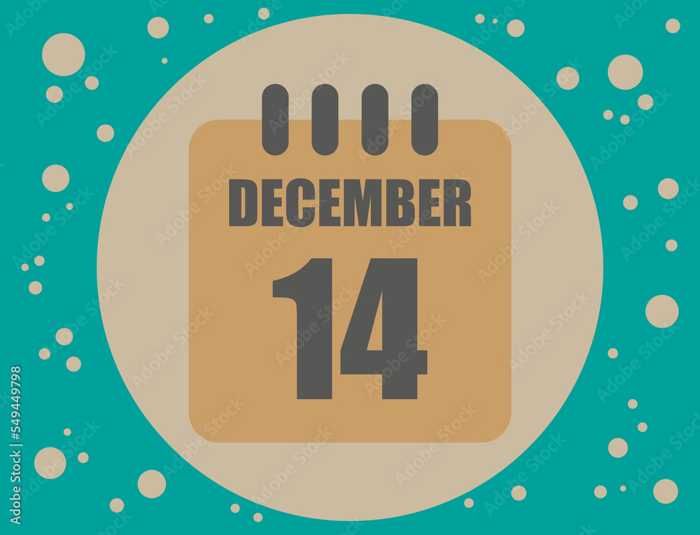 14 December Calendar Vector Calendar Icon For The Month Of December 14-december-calendar-vector-calendar-icon-for-the-month-of-december