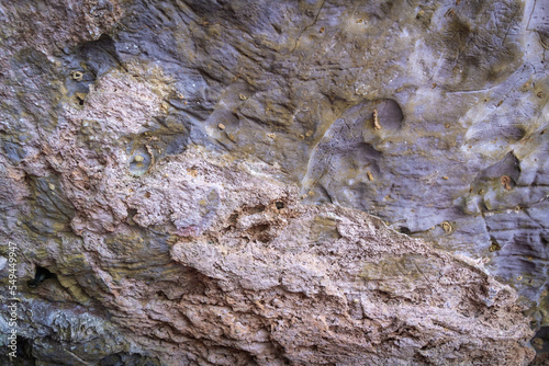 Fototapeta Naklejka Na Ścianę i Meble -  Beautiful texture of dark stone background in the cave