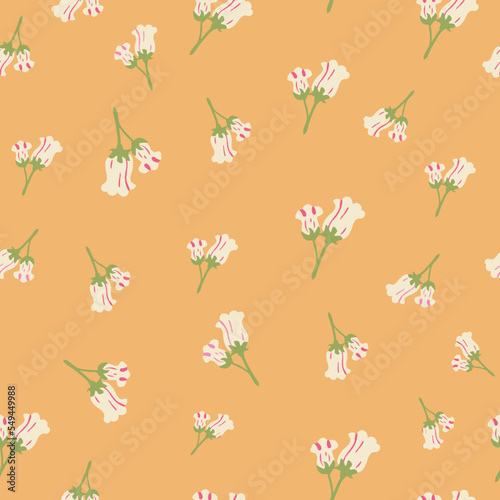 Cute summer, spring, hand drawn, seamless print, conversational pattern, colorful, ditsy, random, fading doodle flowers, stems, petals, girls, women, fabric, tshirt, packaging, textile, fabric, kids