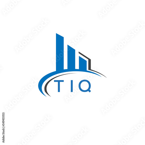 TIQ letter logo. TIQ blue image. TIQ Monogram logo design for entrepreneur and business. TIQ best icon.	
 photo