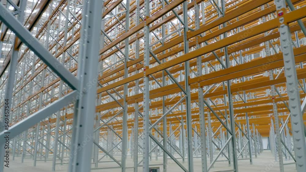 Newly Constructed Warehouse Interior Racking System Flythrough Newly Constructed Warehouse Interior Racking System Flythrough