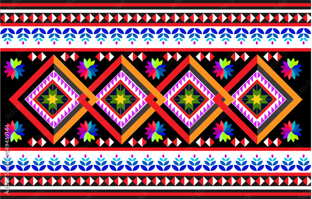 Gemetric ethnic oriental ikat pattern traditional Design for background,carpet,wallpaper,clothing,wrapping,batic,fabric,embroidery style Gemetric ethnic oriental ikat pattern traditional Design for background,carpet,wallpaper,clothing,wrapping,batic,fabric,embroidery style