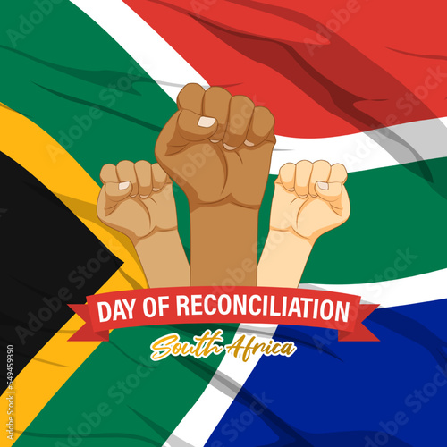 Vector banner of South Africa Reconciliation Day
