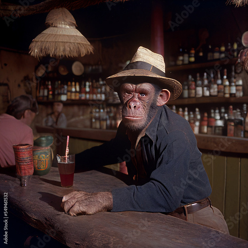 Monkeying around at the bar