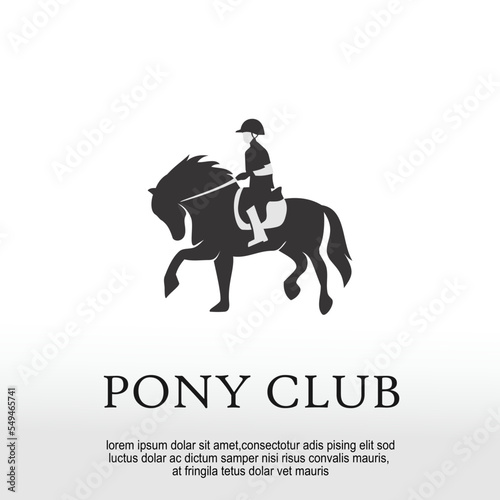 Pony equestrian logo design idea
