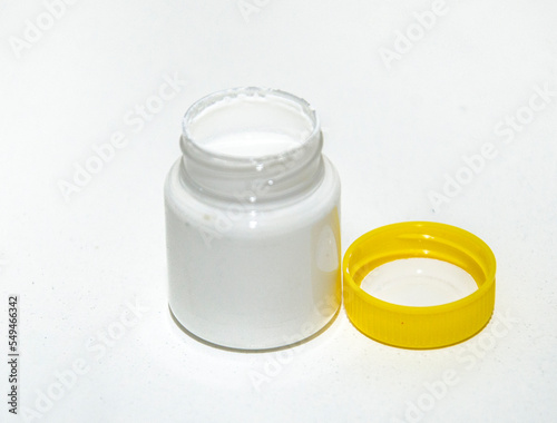 White gouache paint.
