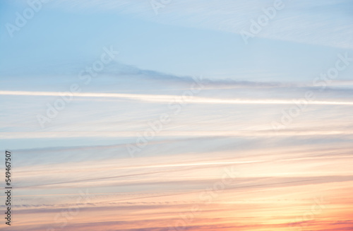 Dramatic sky at sunset  cloudscape