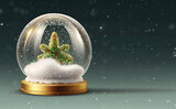 Christmas snow glass winter ball
