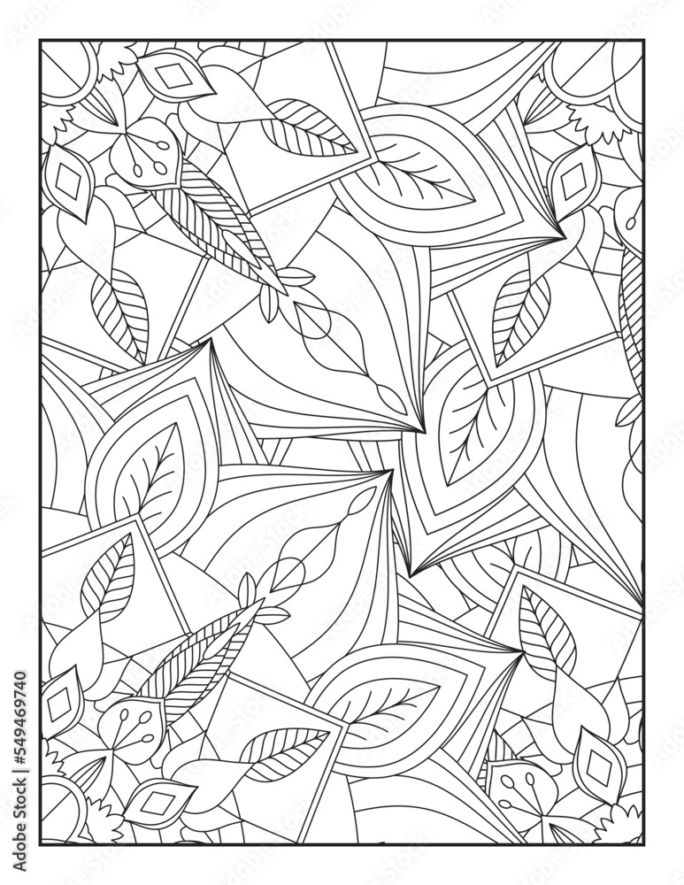 Naklejka premium Mandala Coloring Pages, Pattern Coloring Page, Adult Coloring Page.