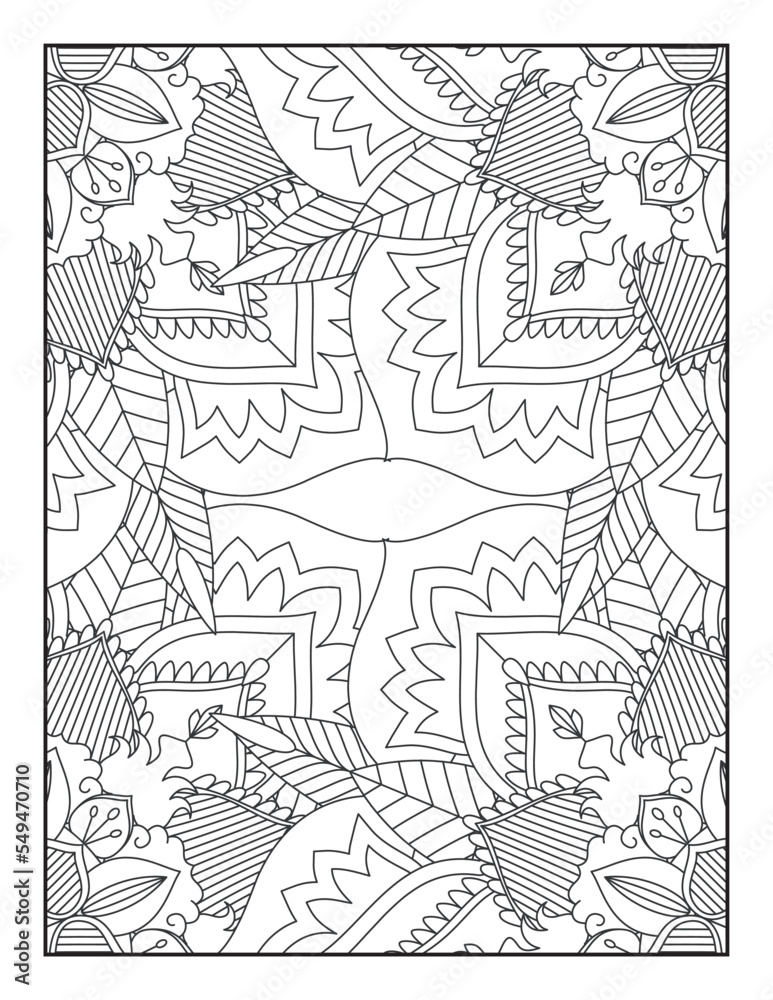 Mandala Coloring Pages, Pattern Coloring Page, Adult Coloring Page.