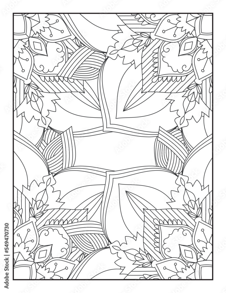 Mandala Coloring Pages, Pattern Coloring Page, Adult Coloring Page.