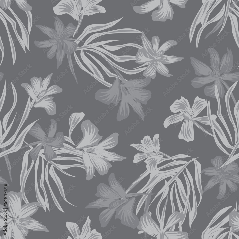 Oriental Floral Seamless Pattern Design Background Oriental Floral Seamless Pattern Design Background