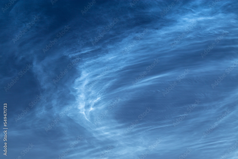 Noctilucent cloud - night shining clouds