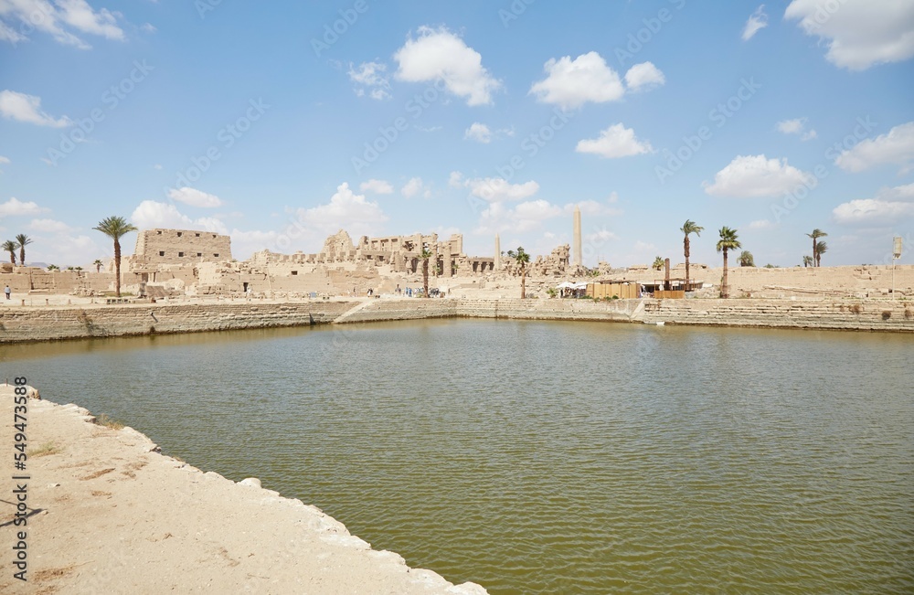 The Sacred Lake of Karnak Temple