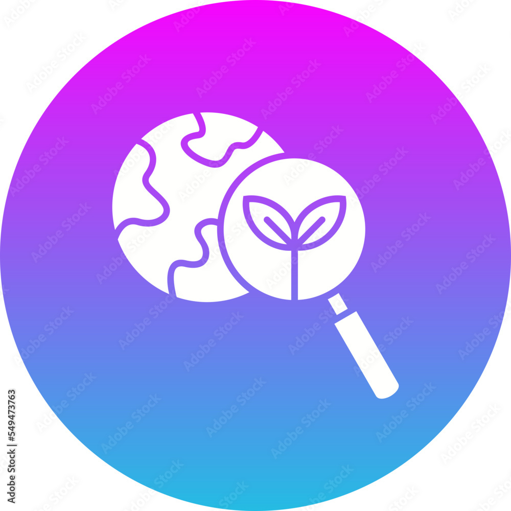 Research Gradient Circle Glyph Inverted Icon Research Gradient Circle Glyph Inverted Icon