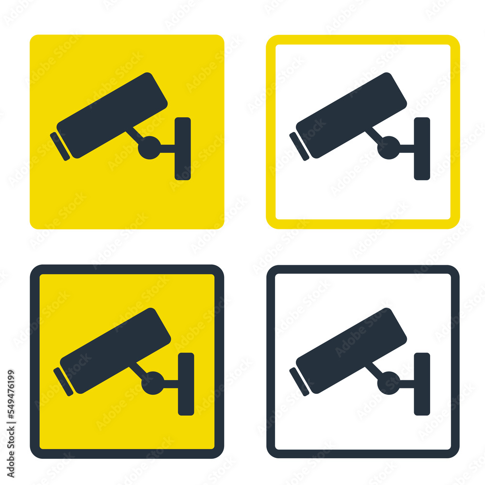 cctv sign, security camera stickers, video surveillance camera icons, video cctv set Indoor and outdoor security cameras vector icon set. Collection of illustrations: Flat isolated design.
cctv sign
cctv sign, security camera stickers, video surveillance camera icons, video cctv set Indoor and outdoor security cameras vector icon set. Collection of illustrations: Flat isolated design.
cctv sign