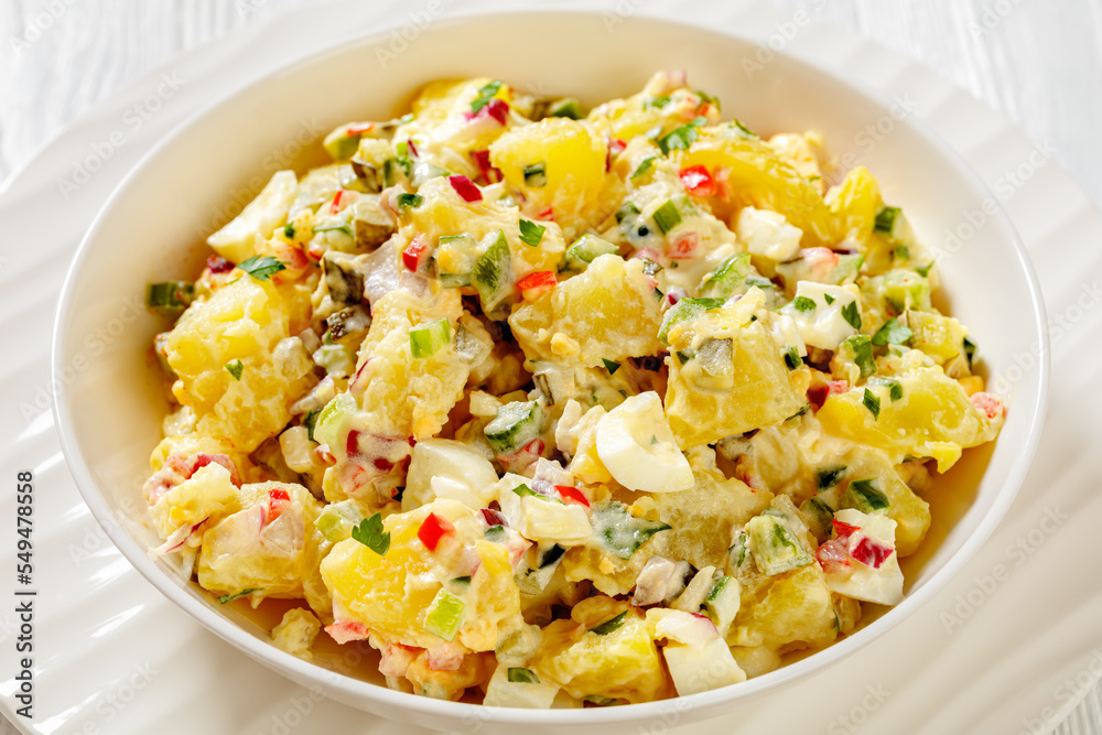 shout hallelujah potato salad in white bowl shout hallelujah potato salad in white bowl