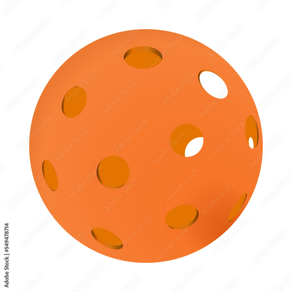 Fototapeta premium Pickle ball vector red