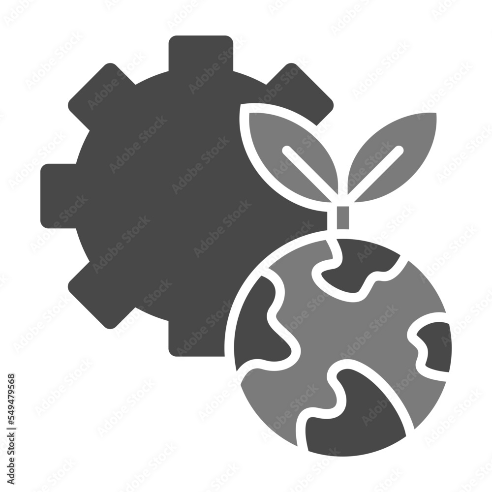 Ecosystem Greyscale Glyph Icon Ecosystem Greyscale Glyph Icon