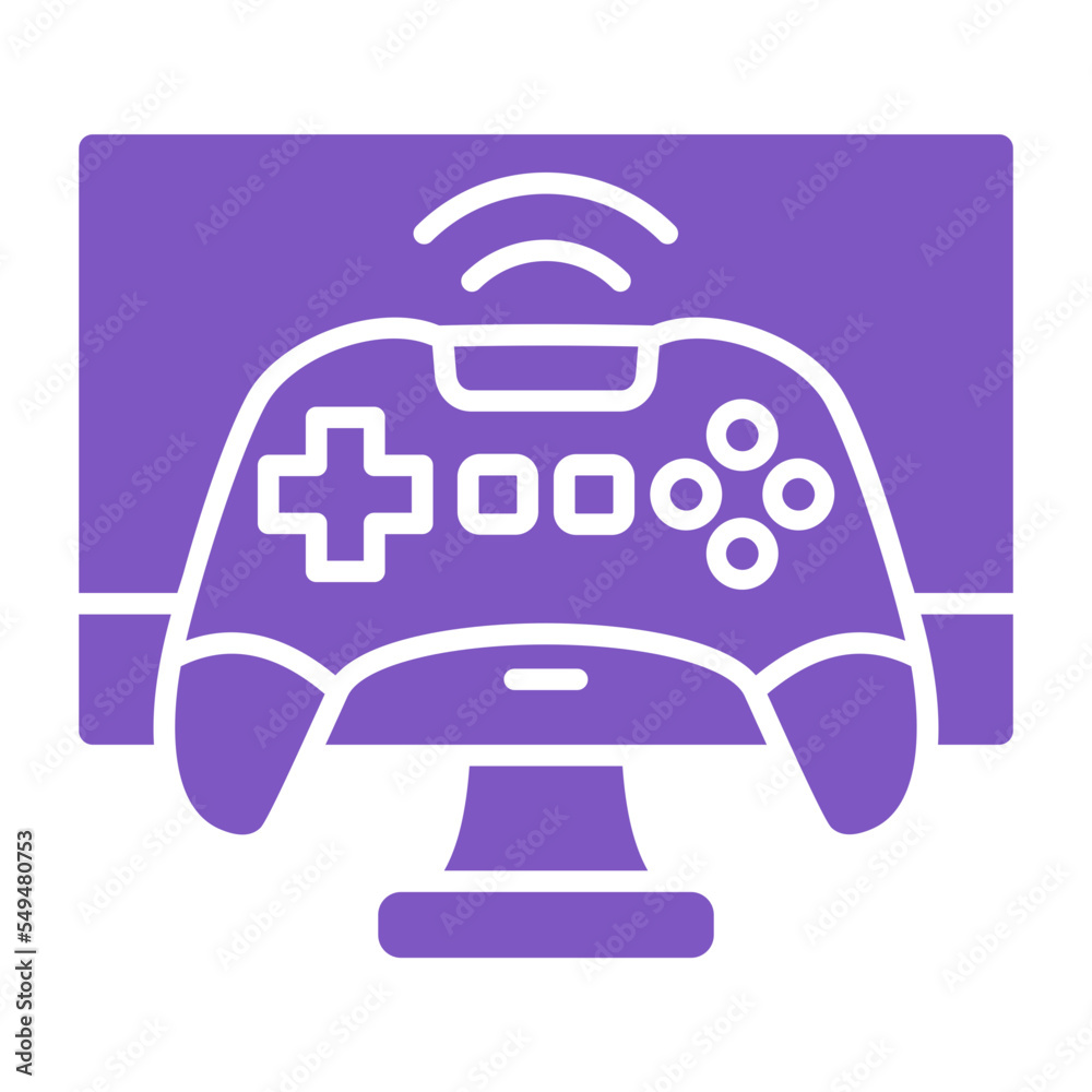 Obraz premium Video Game Multicolor Glyph Icon