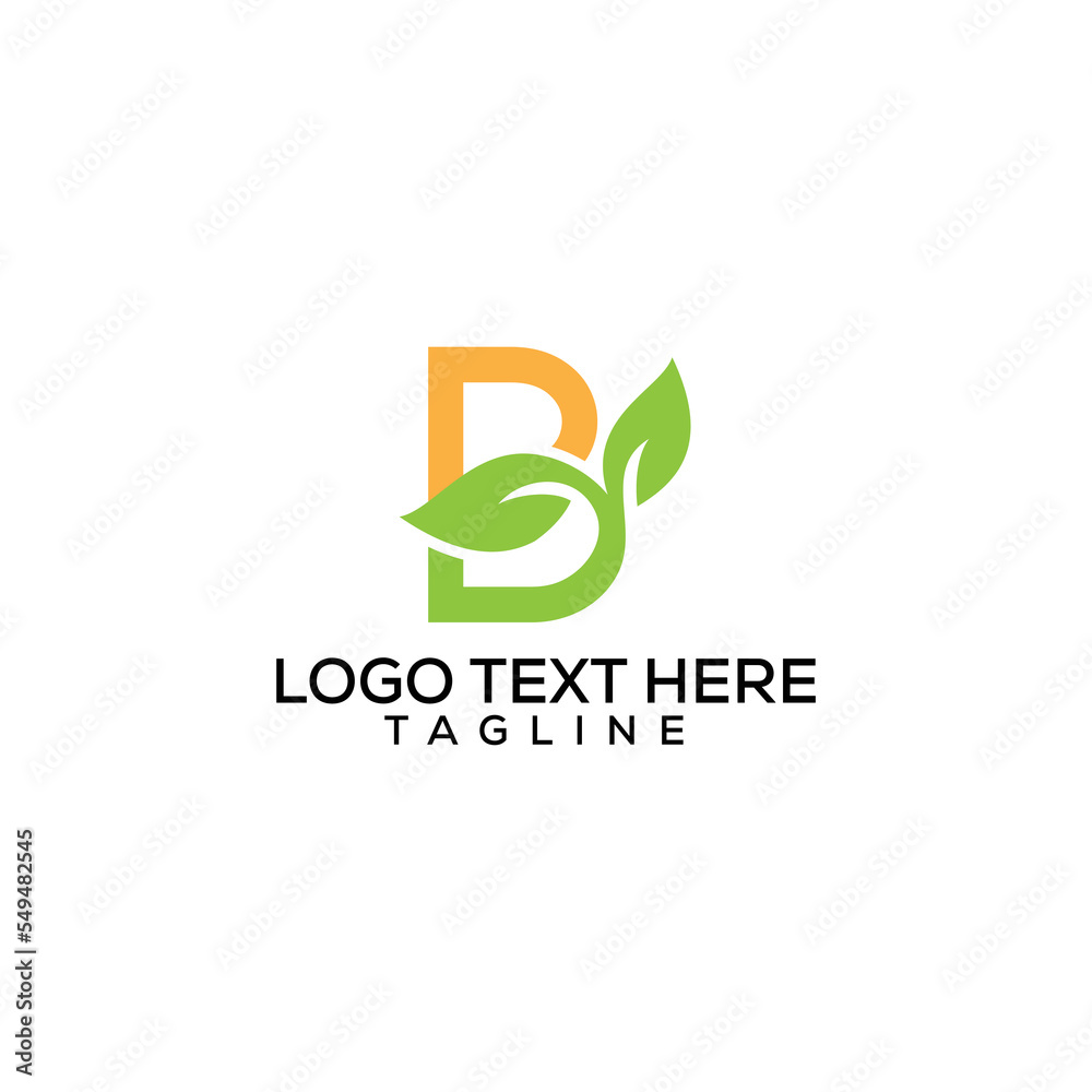 Green White Natural B Letter Logo Green White Natural B Letter Logo