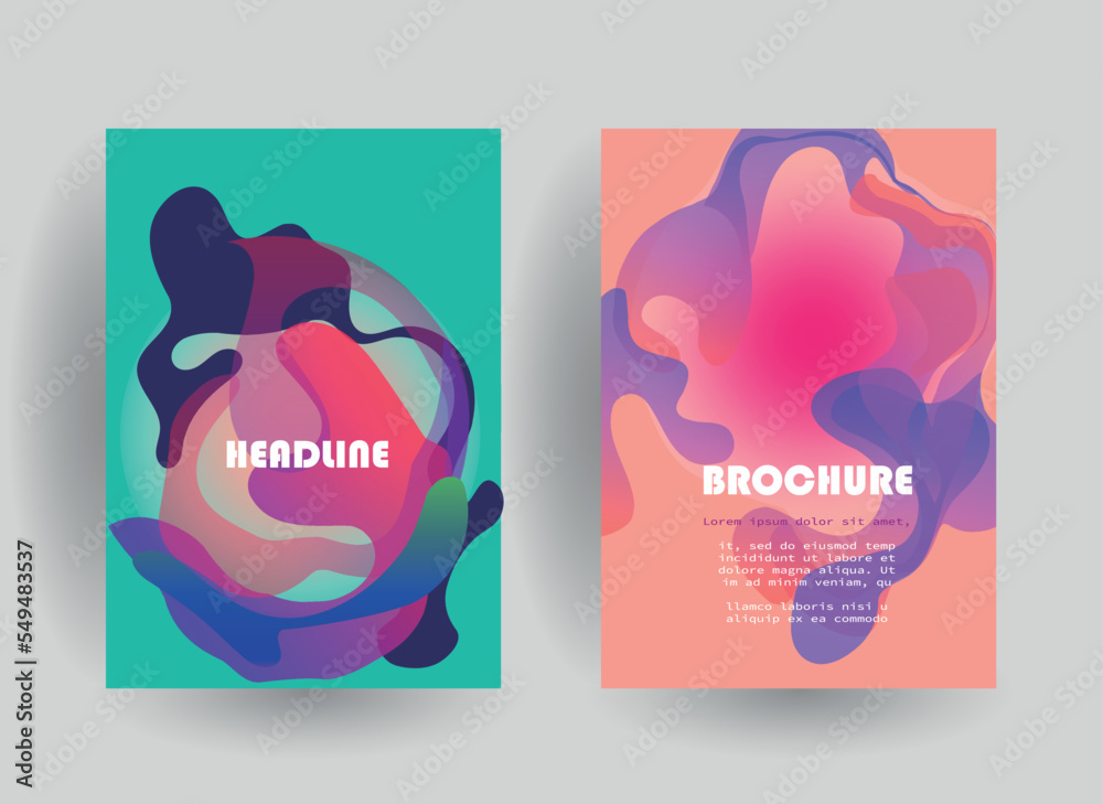 Obraz premium Design for business data visualization, cover layout vector