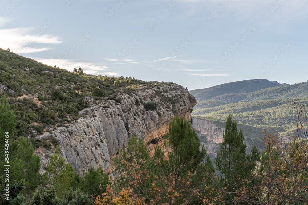 Hilly landscape. Hoz Canyon, Chera (Valencia Spain)