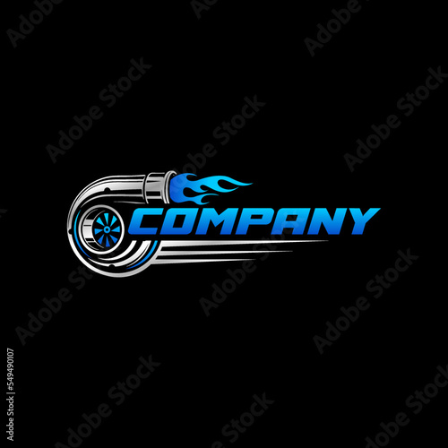 turbo car automotive logo template