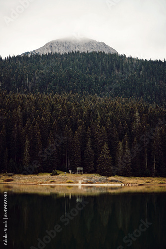 Black lake in Durmitor National Park, Montenegro