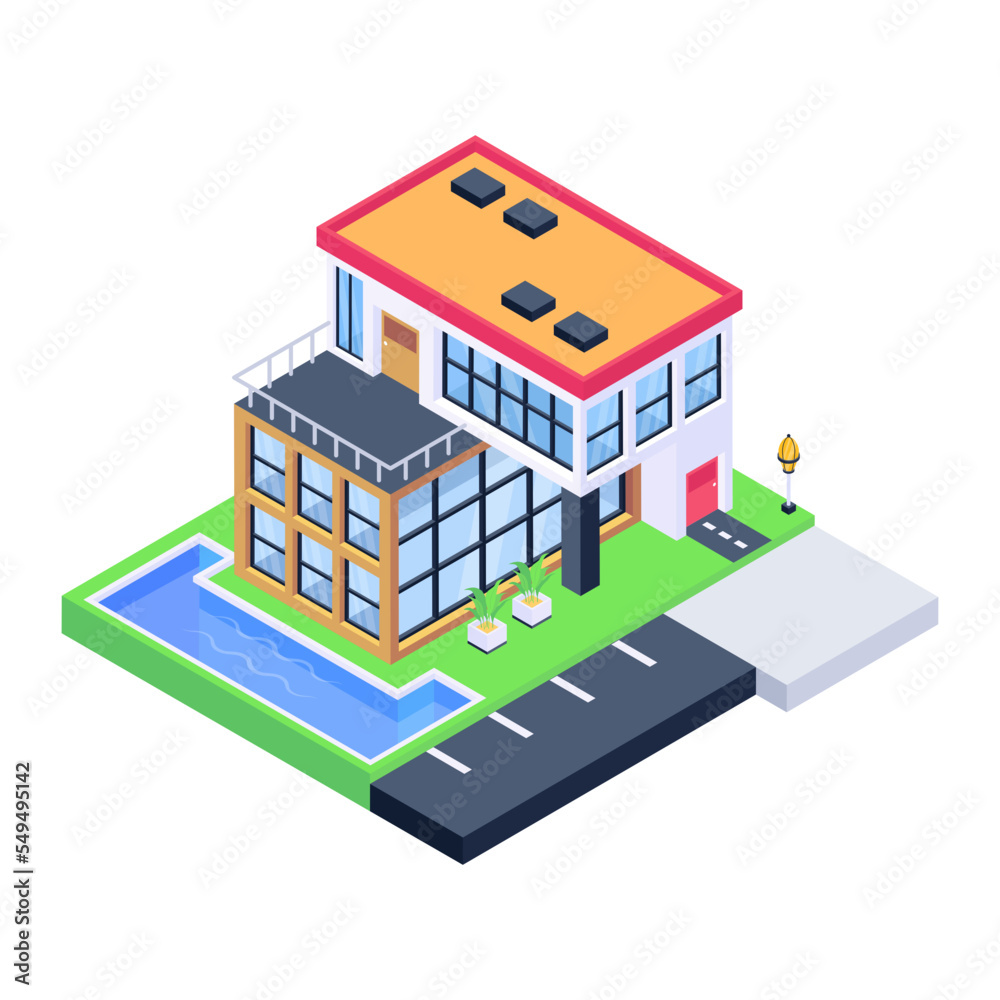 Grab this amazing isometric icon of house 