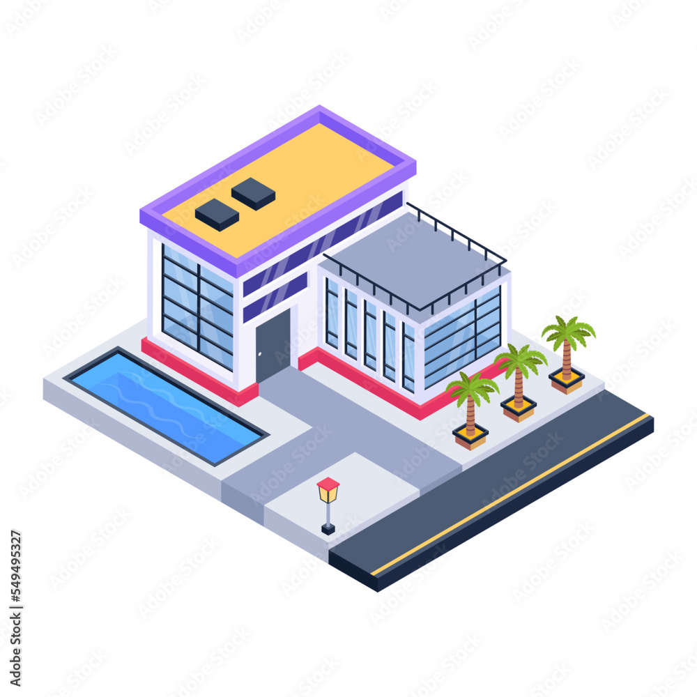 Grab this amazing isometric icon of house Grab this amazing isometric icon of house