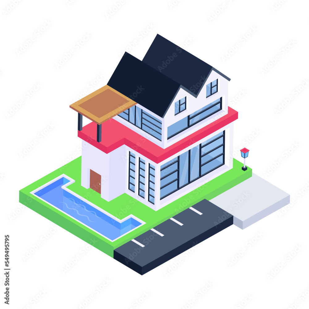 Grab this amazing isometric icon of house 