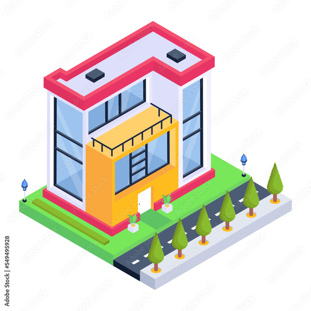 Grab this amazing isometric icon of house Grab this amazing isometric icon of house