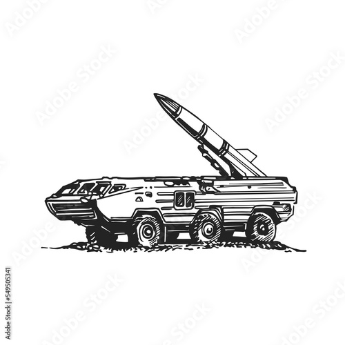 Russian mobile rocket launcher SS-26 Kamen / 9K720 Iskander