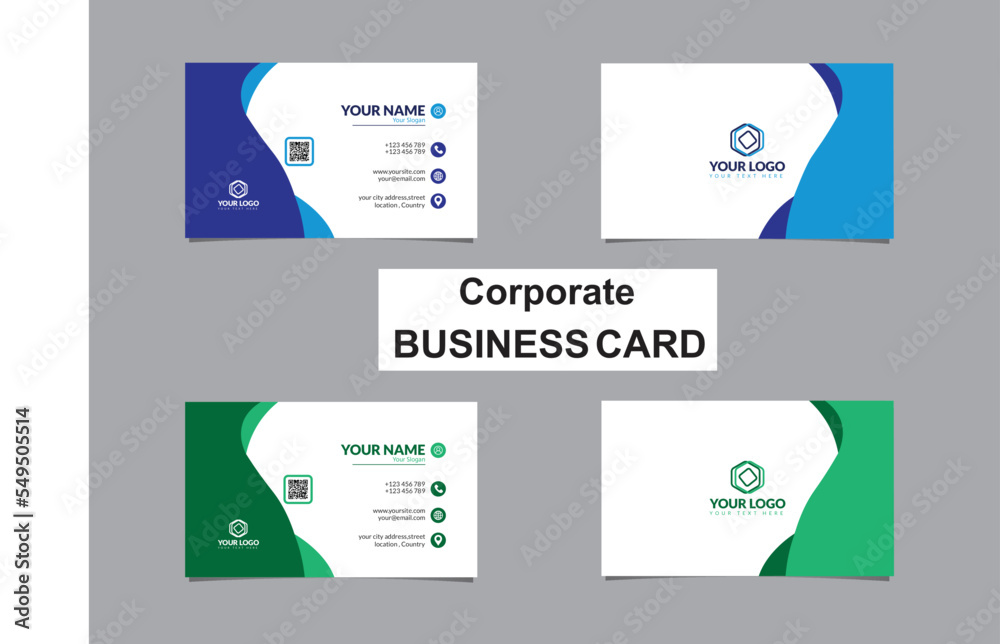 A unique and modern business card design. A unique and modern business card design.