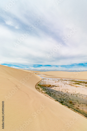 Paisagem natural em lençois maranhenses