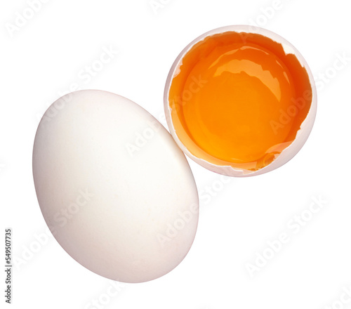 Egg with yolk isolated png